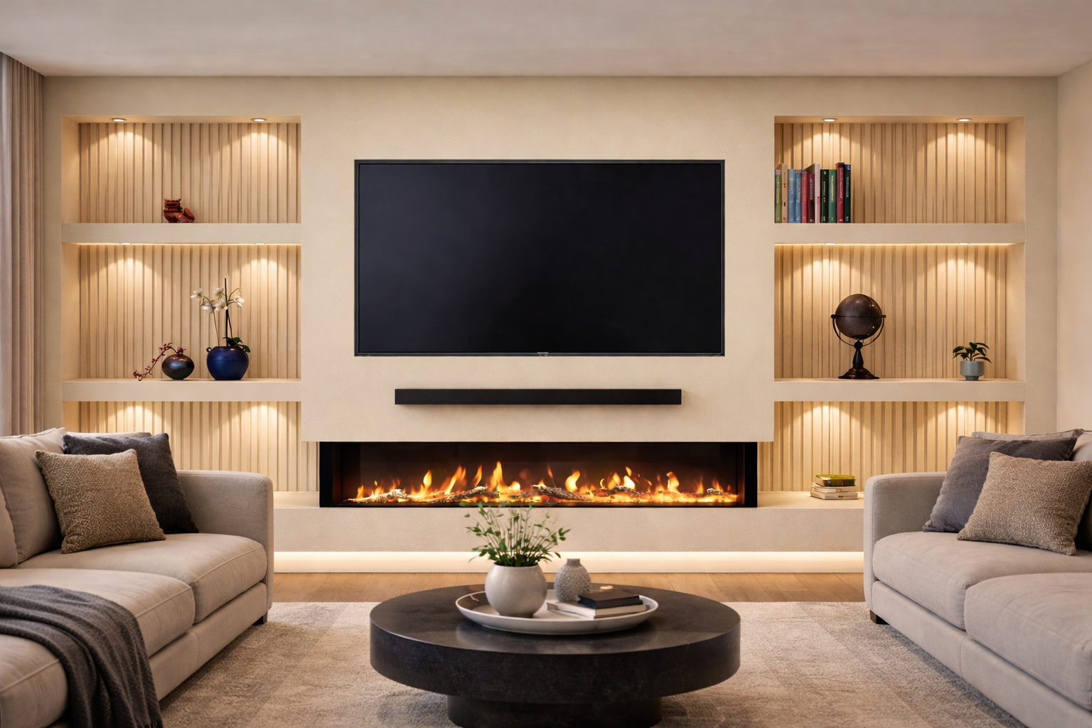 GoldenWorx - Media wall - premium media wall - media wall solutions - making media wall - media walls - Goldwn worx Goldenworx ideas for your home or office