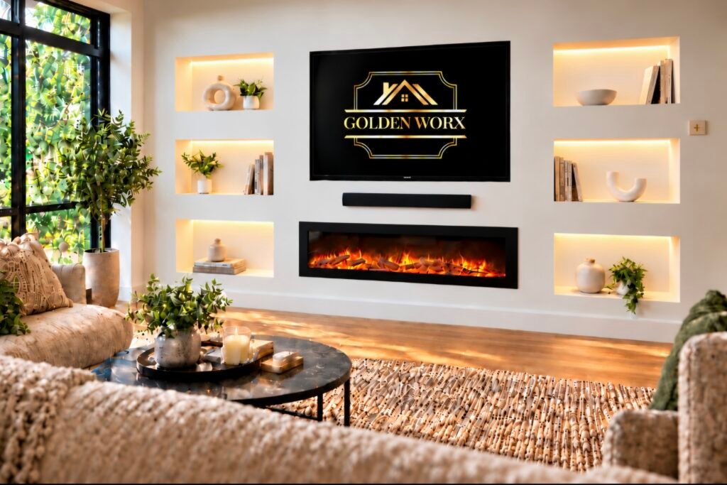 Classic Medi media wall by goldenworx