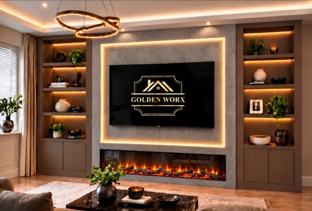 Flagship Premium media wall by goldenworx